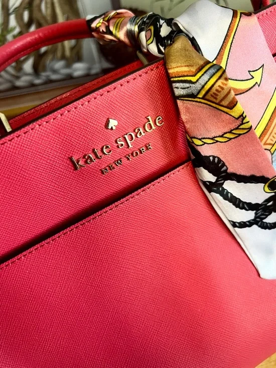 Kate Spade Medium Staci Satchel in Watermelon Gelato Crossbody - Picture 2 of 11